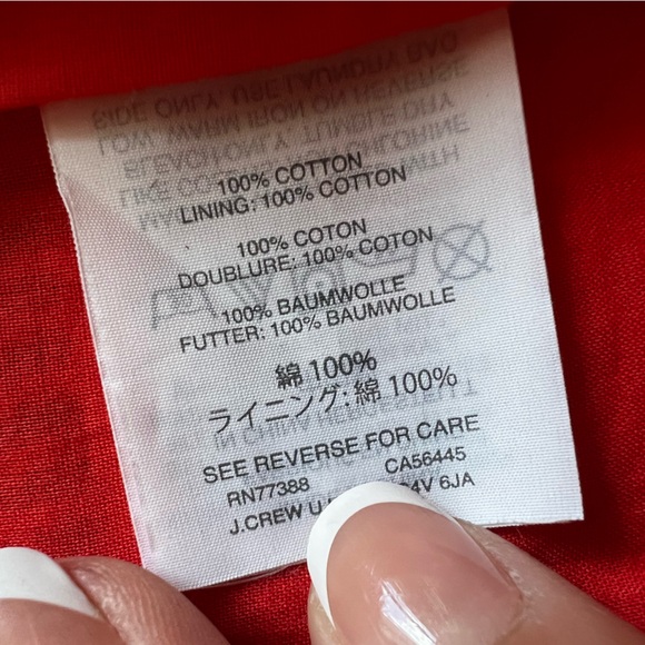 J Crew Red dress size 6 - Picture 3 of 8